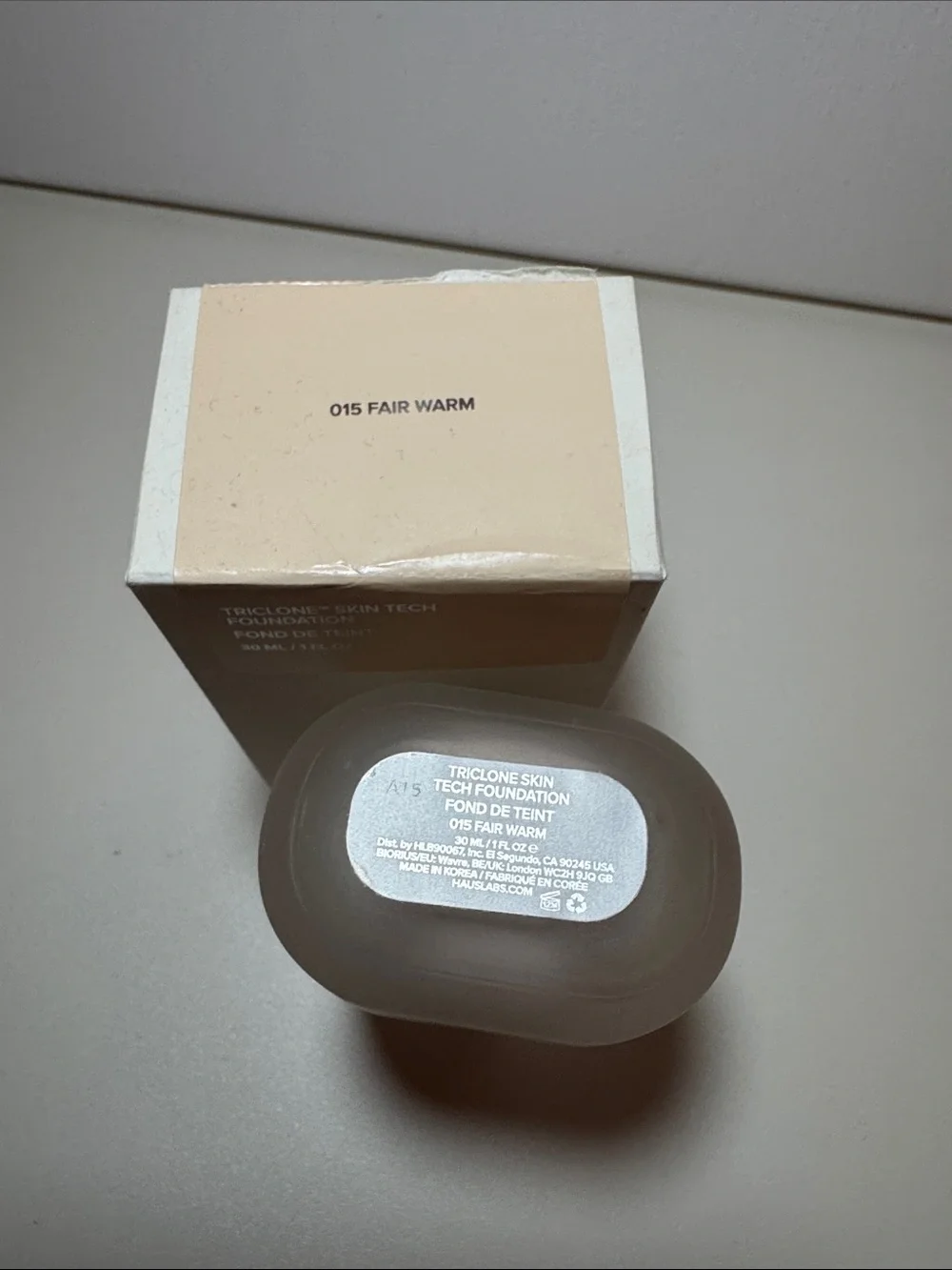 Haus Labs By Lady Gaga Foundation Bottle in 015 Fair Warm